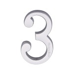 M Marcus Heritage Brass Numeral 3 - Concealed Fix 76mm